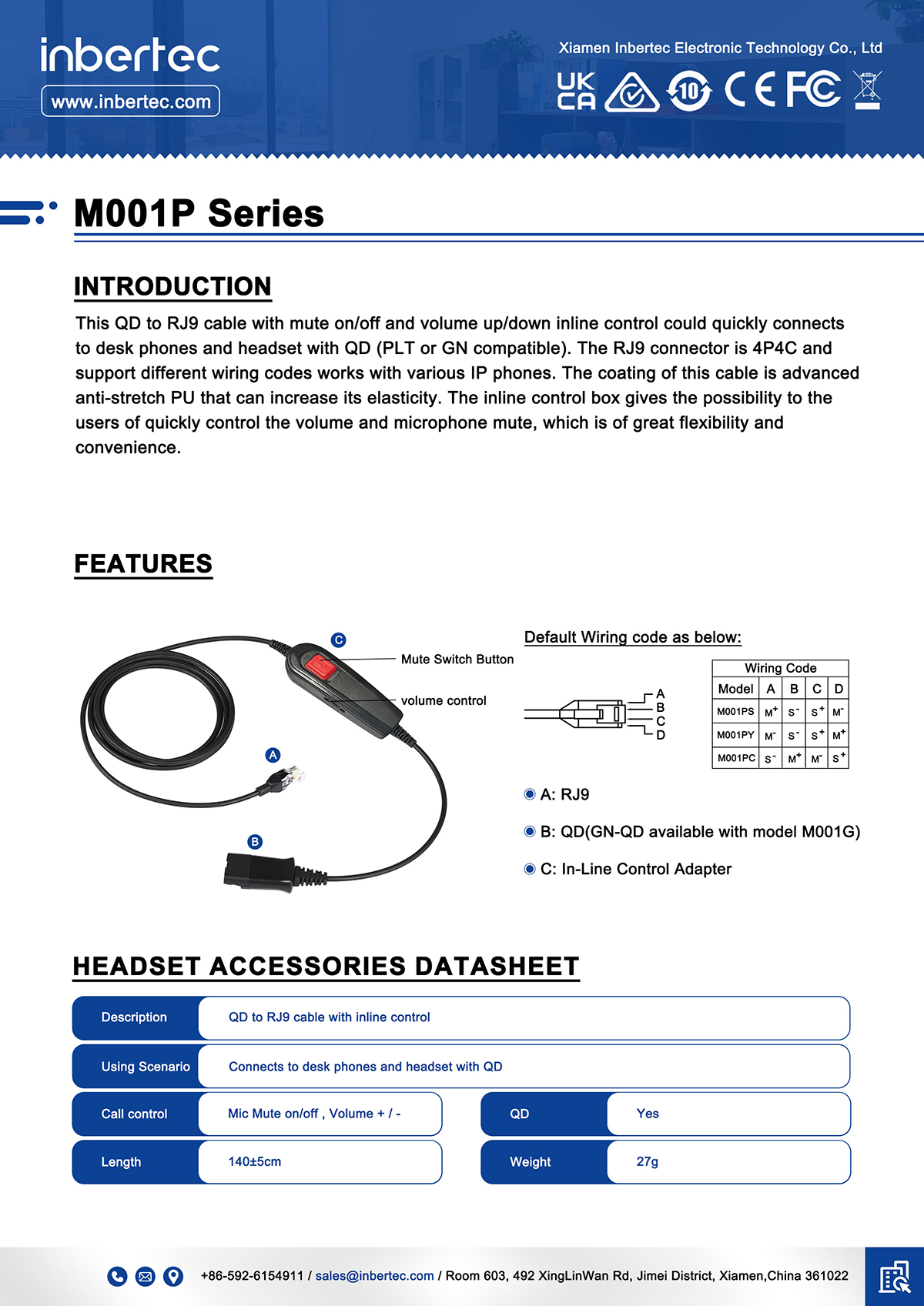 13 M001P-Series-เอกสารข้อมูลสินค้า