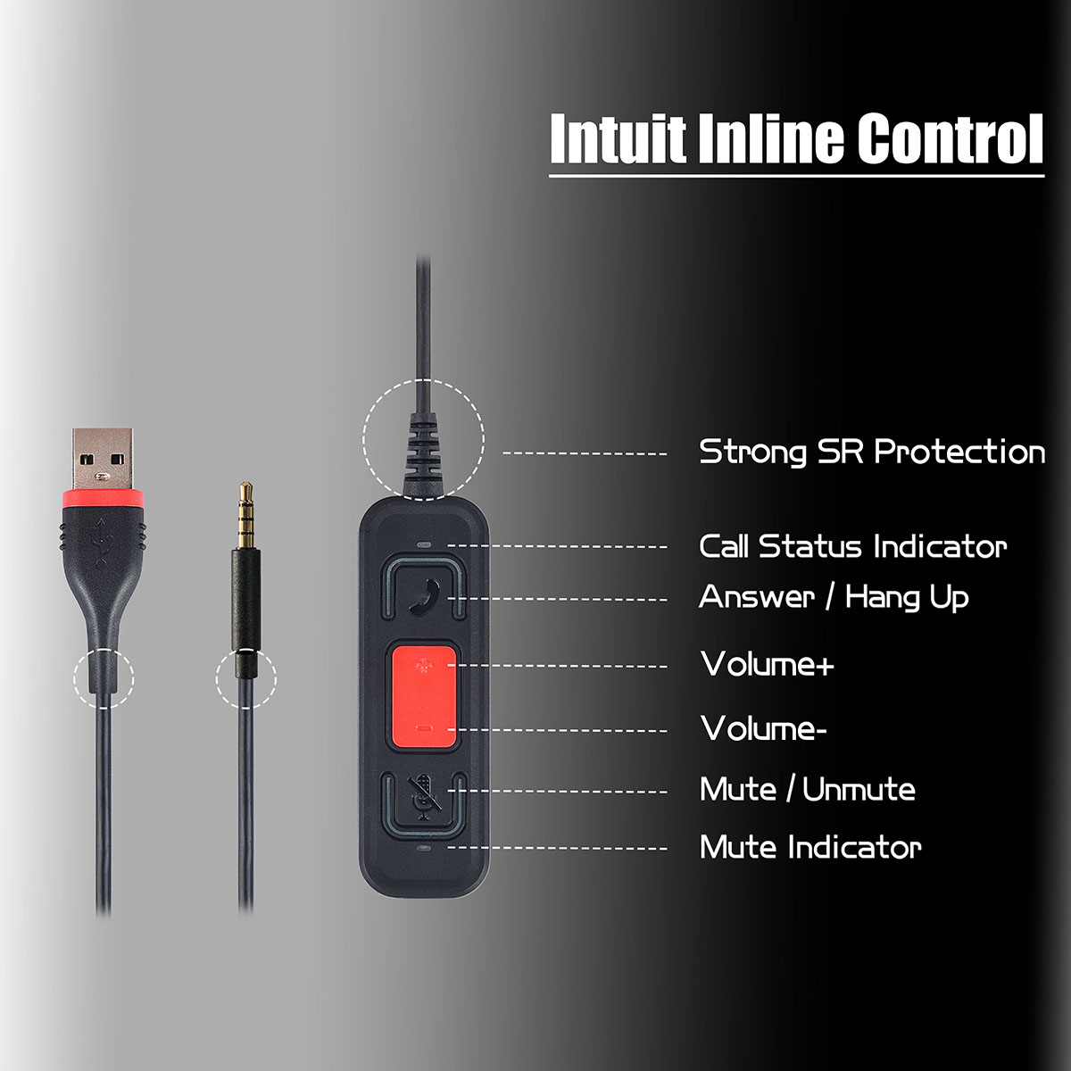 C10DJM Cetus Series តម្លៃដ៏អស្ចារ្យ កាសស្តាប់មជ្ឈមណ្ឌលទំនាក់ទំនងទ្វេ (5)