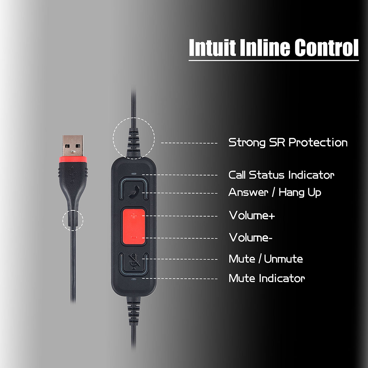 C10M Cetus Series Stor værdi Single Contact Center Headset (5)
