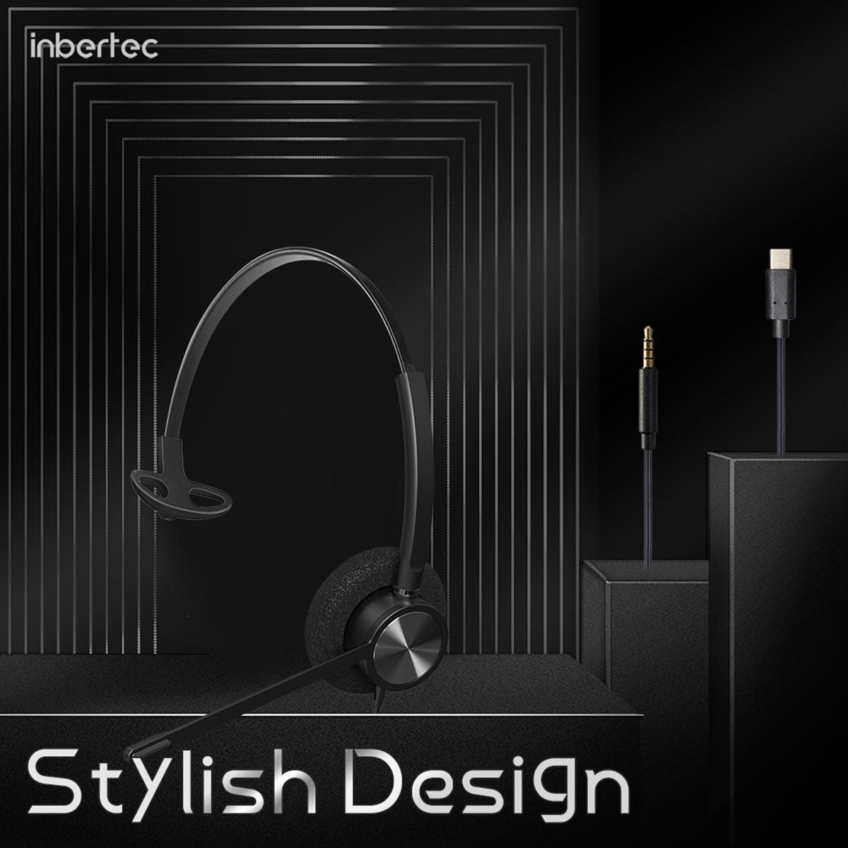 I-Cetus Stylish Design Monaural UC Headset (7)