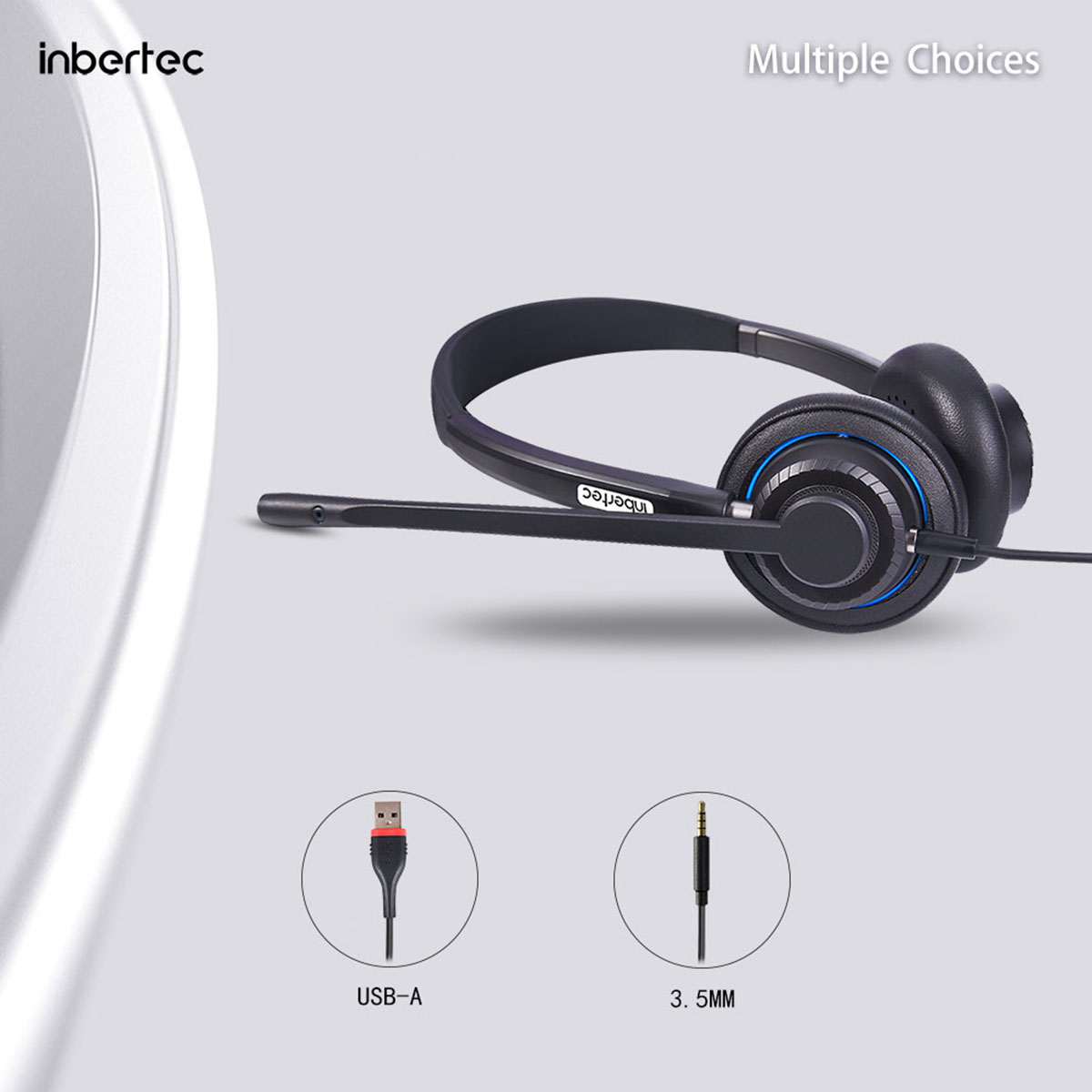 Dual Premium UC Noise Cancelling Headset na may Noise Cancelling Microphone (7)