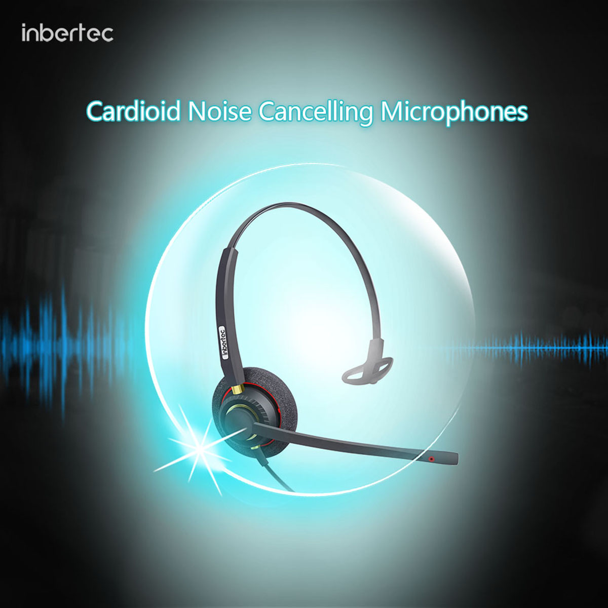 Високоефективни монофонични слушалки за шумопотискане на контактния център (5)