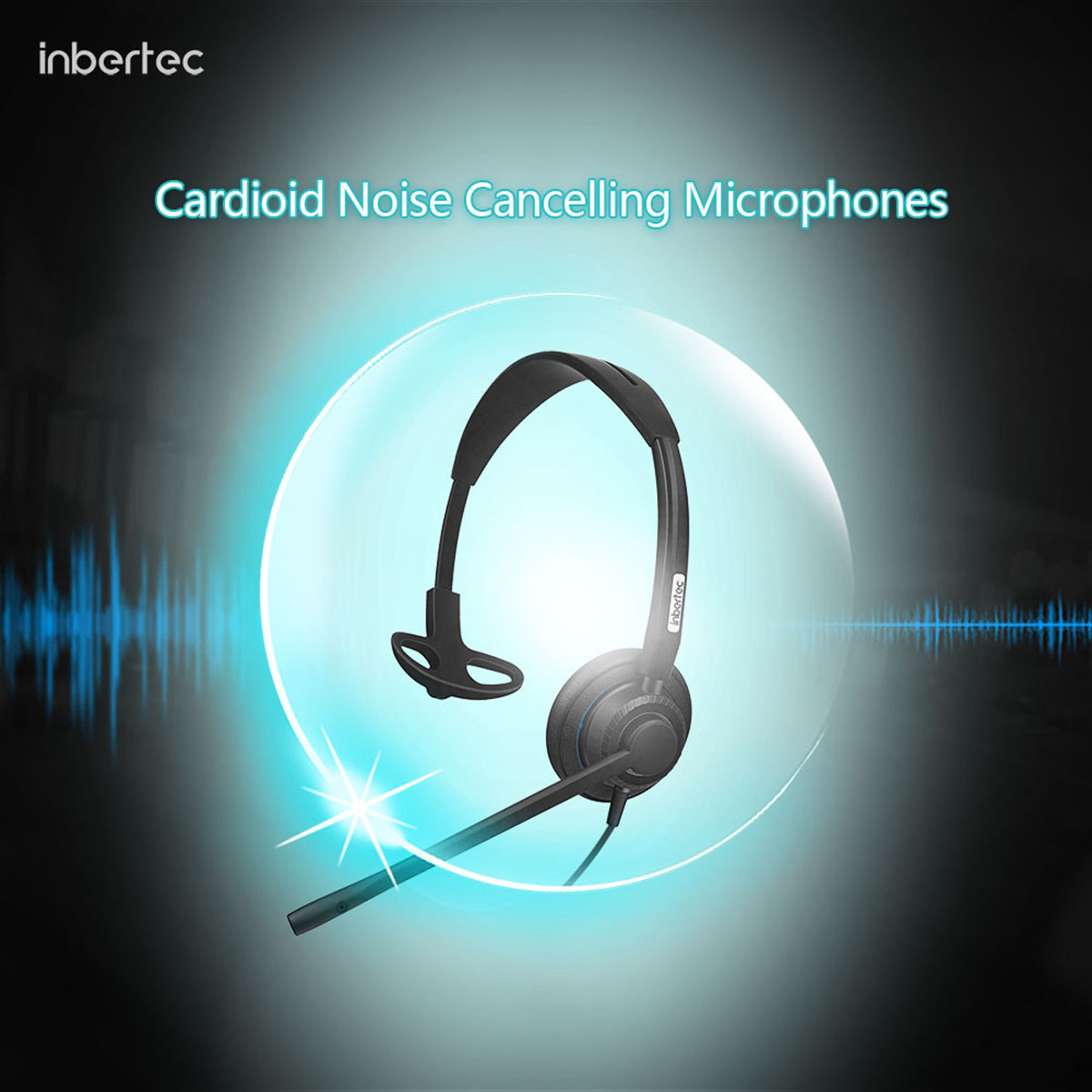 Noise Canceling Microphones ပါသော Premium Contact Center နားကြပ် (၆)