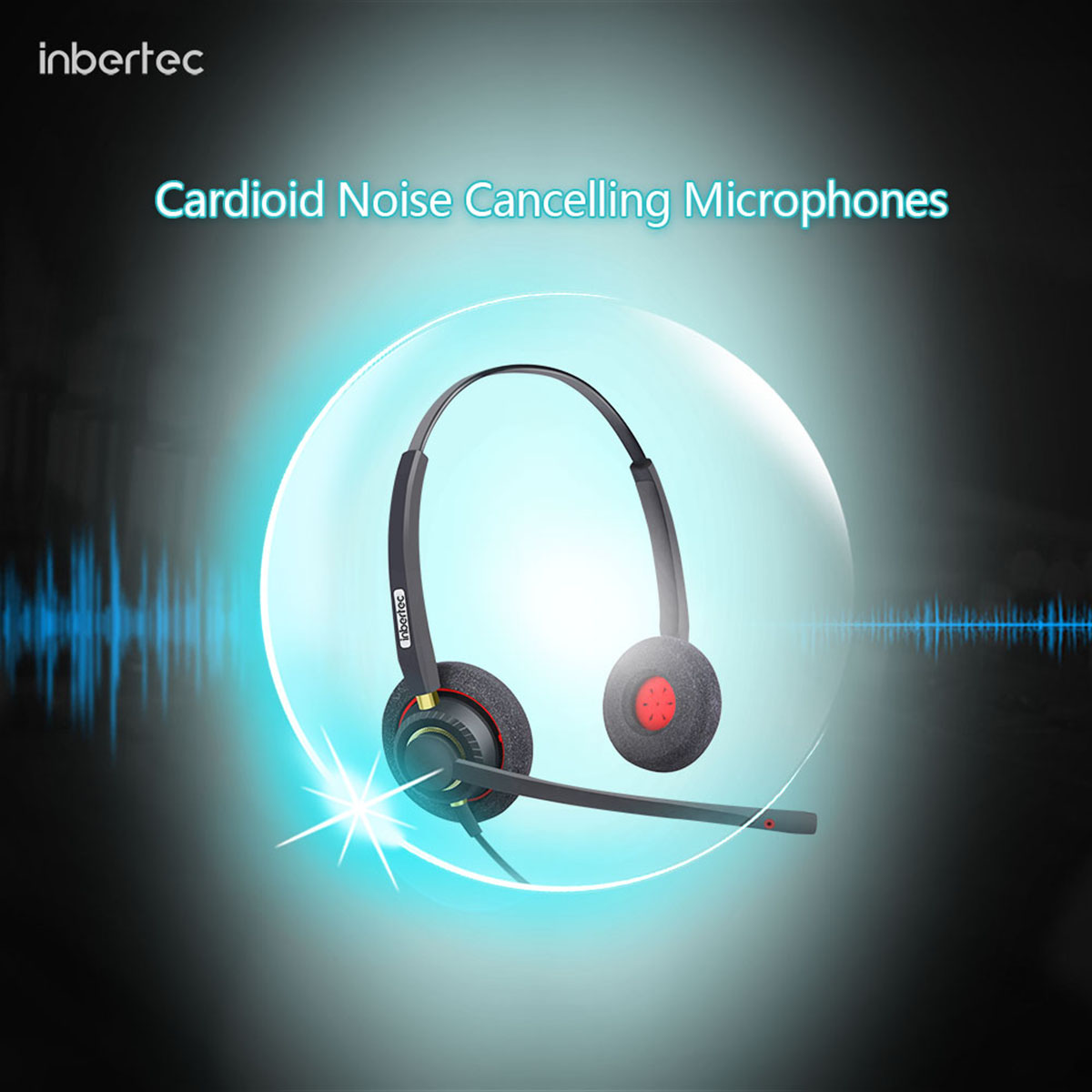 UB800DG Profesional Bionaural Noise Cancelling Headset kanthi Nilai Dhuwur (5)