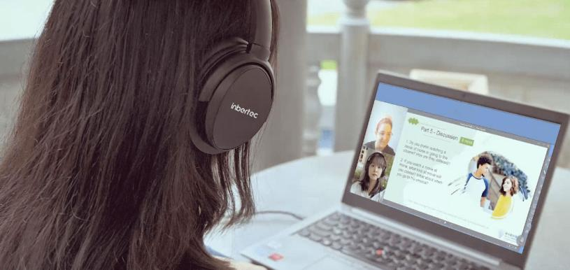 INBERTEC NOISE CANCELLATION HEADSET HELPS SCHOOL STUDENTS IN ONLINE TEACHING-Picture1