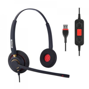 Wholesale Price Usb Noise Cancelling Headset With Mic - UB805DM Dual Smart Acoustic Filter AI Noise Cancelling Headsets  – Inbertec