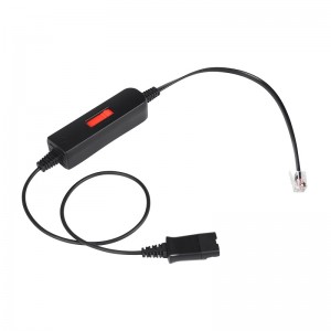 2022 High quality Qd To Usb - F080P Smart Cord Quick Disconnect PLT GN QD To RJ9 with Universal RJ9 Adapter  – Inbertec