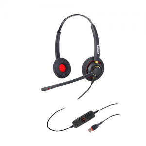 Top Quality Headset With Usb C - UB800DU Professional Binaural Noise Cancelling USB Headset for Office  – Inbertec