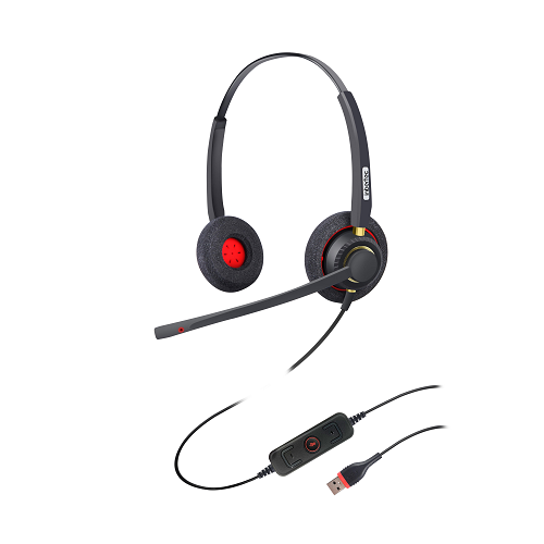 Manufacturing Companies for Telephone Headset For Landline - UB800DU Professional Binaural Noise Cancelling USB Headset for Office  – Inbertec