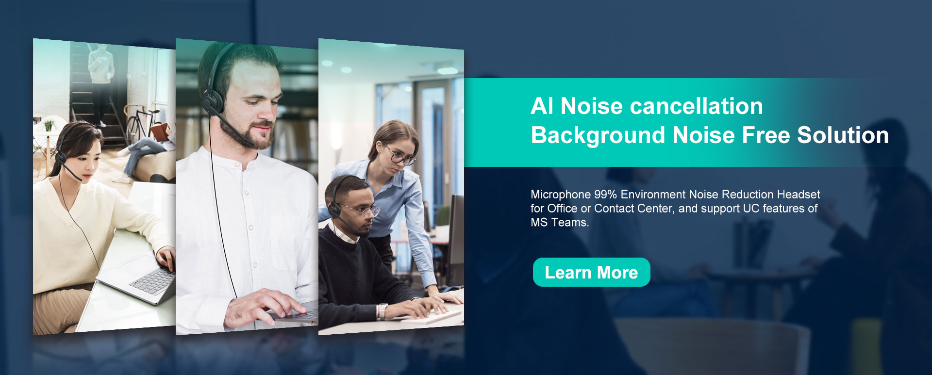 9 AI Noise cancelling headset-banner
