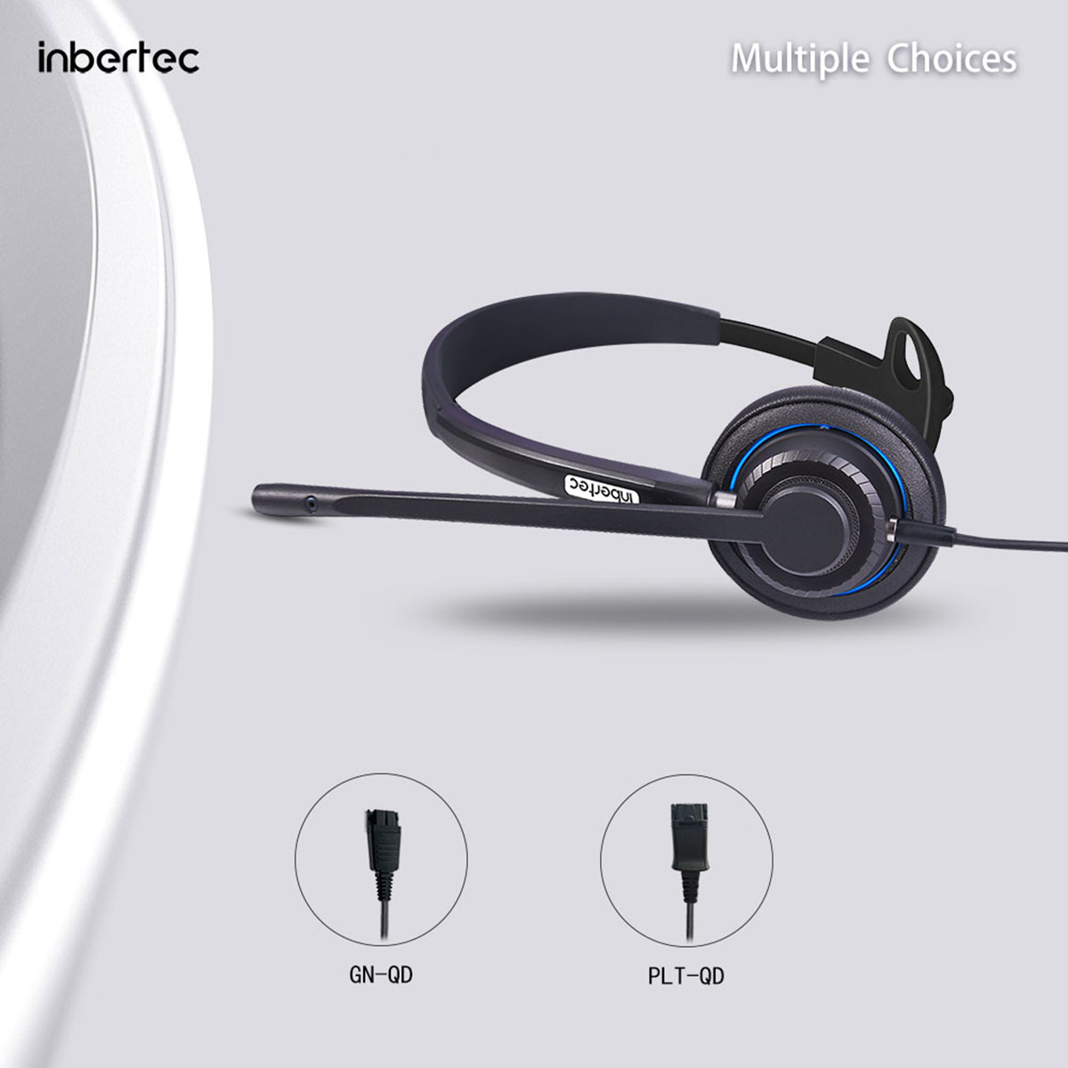 Premium Contact Center Headset with Noise Cancelling Microphones (7)