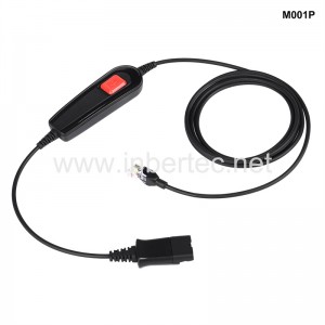 Hot Sale for Earphone Usb - Quick Disconnect Cable PLT GN QD Cable to RJ9 connector with Inline Control – Inbertec