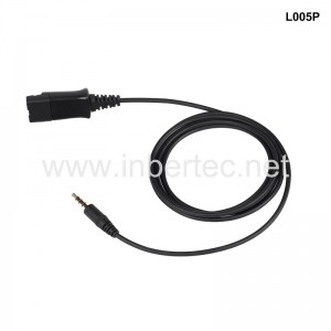 Good Quality Usb C Earphones - Quick Disconnect Cable PLT GN QD Cable with 3.5mm Stereo Audio Jack for Mobile Phones(4-pin) – Inbertec