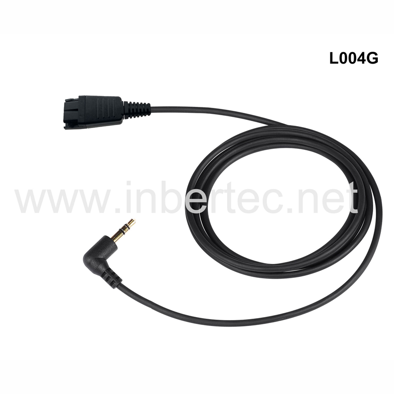 Europe style for 3.5 Mm Jack To Usb - Quick Disconnect Cable QD Cable with 3.5mm Audio Jack(3-pin) Connector – Inbertec detail pictures