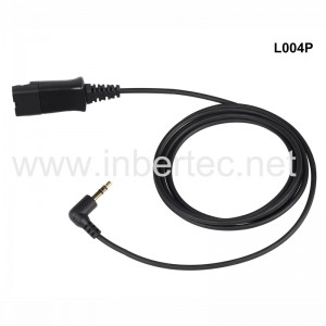 factory customized Usb Headphones With Mic For Desktop - Quick Disconnect Cable QD Cable with 3.5mm Audio Jack(3-pin) Connector – Inbertec
