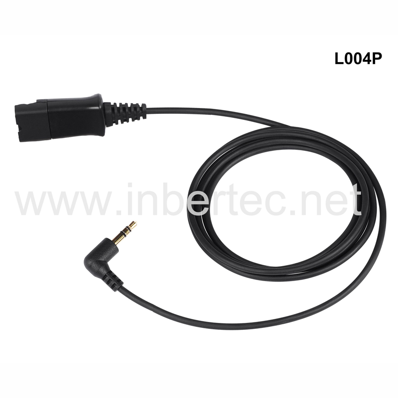 Europe style for 3.5 Mm Jack To Usb - Quick Disconnect Cable QD Cable with 3.5mm Audio Jack(3-pin) Connector – Inbertec detail pictures