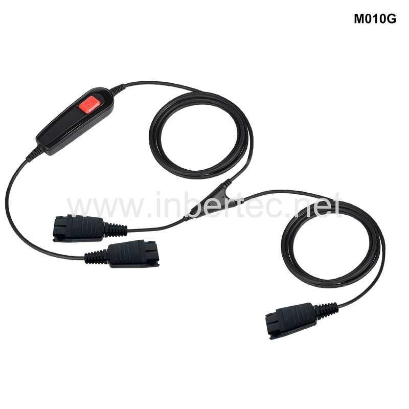 Low price for Usb C Headphones - Quick Disconnect Cable Y-Training Cable Trainer Cable with PLT GN QD and Inline Control for Training Center – Inbertec detail pictures