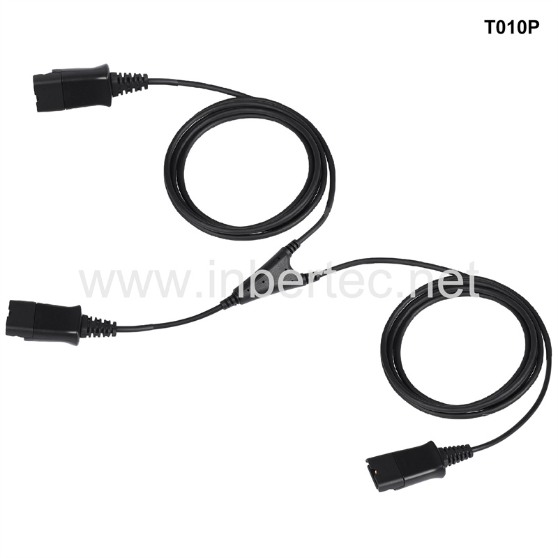 One of Hottest for Headphones Video Call - Quick Disconnect Cable Y-Training Cable Trainer Cable for Training Center – Inbertec