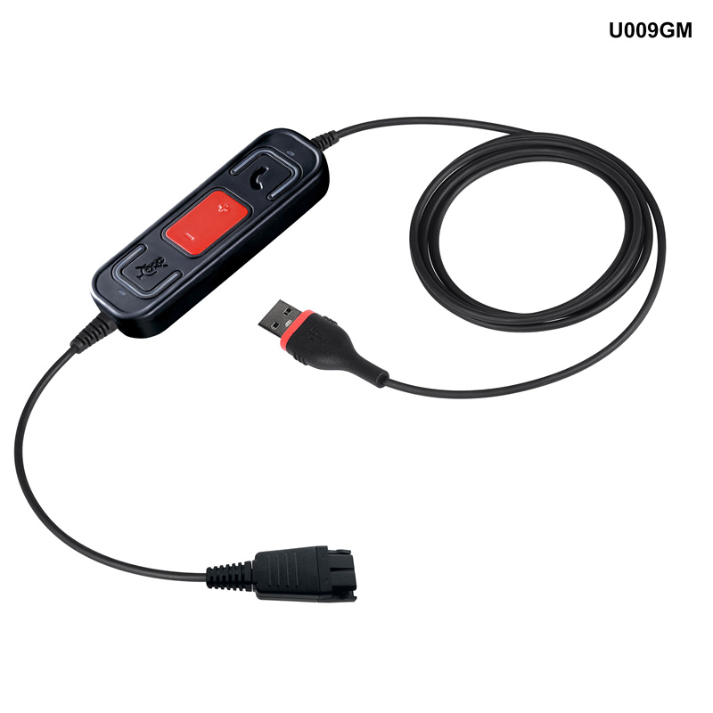 Professional China Usb To 3.5mm - Quick Disconnect Cable with Call Control Teams Compatible USB or Type-C Adaptor – Inbertec detail pictures