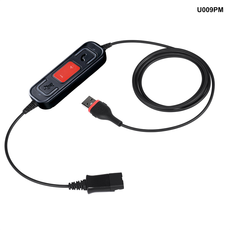 Professional China Usb To 3.5mm - Quick Disconnect Cable with Call Control Teams Compatible USB or Type-C Adaptor – Inbertec