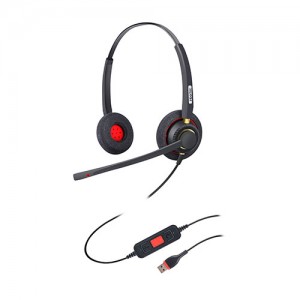Free sample for Bluetooth Voip Headset - Noise Cancelling Headset with Microphone for Office Contact Center Teams – Inbertec