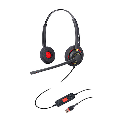 Discount wholesale Usb Headset For Laptop - Noise Cancelling Headset with Microphone for Office Contact Center Teams – Inbertec