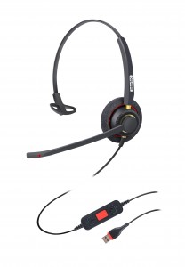 Chinese wholesale Noise Cancelling Mic - UB805M Single Ear Smart Acoustic Filter AI Noise Cancelling Headset – Inbertec