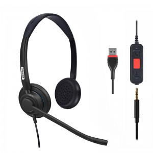 Discountable price Usb Phone Headset - USB Headset with Microphone Noise Cancelling – Inbertec