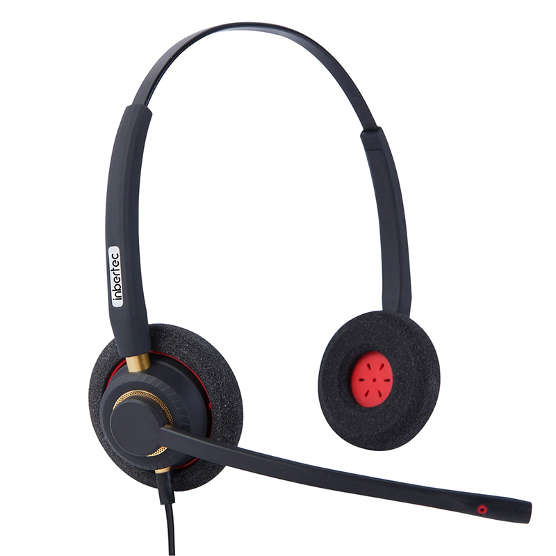 2022 New Style Headset Usb Type - Noise Cancelling Headset with Microphone for Office Contact Center Teams – Inbertec detail pictures