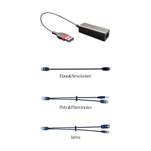Hot sale Usb Headphones With Microphone - EHS Wireless Headset Adapter  – Inbertec