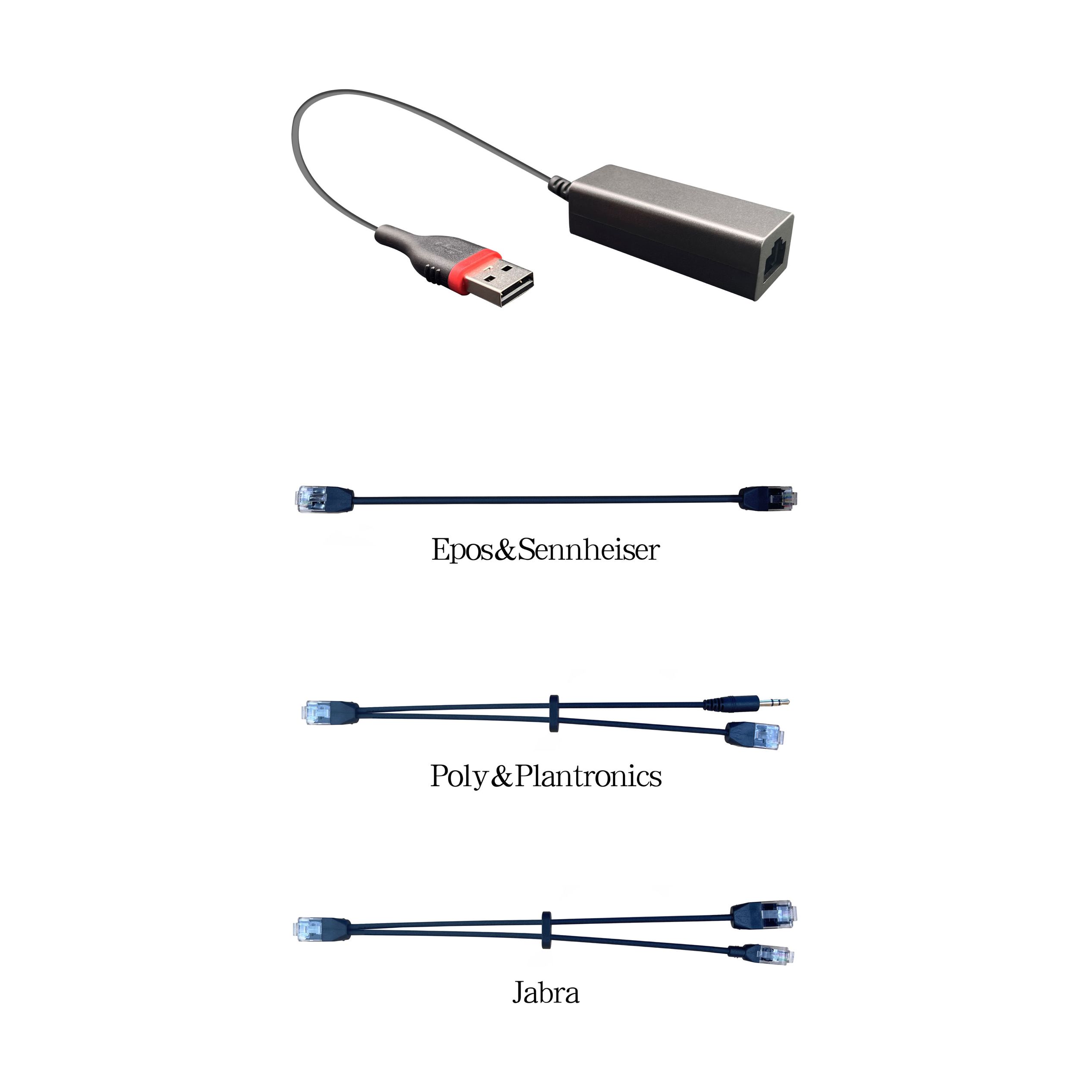 Factory Supply Usb Headphone To Mobile Connector - EHS Wireless Headset Adapter  – Inbertec